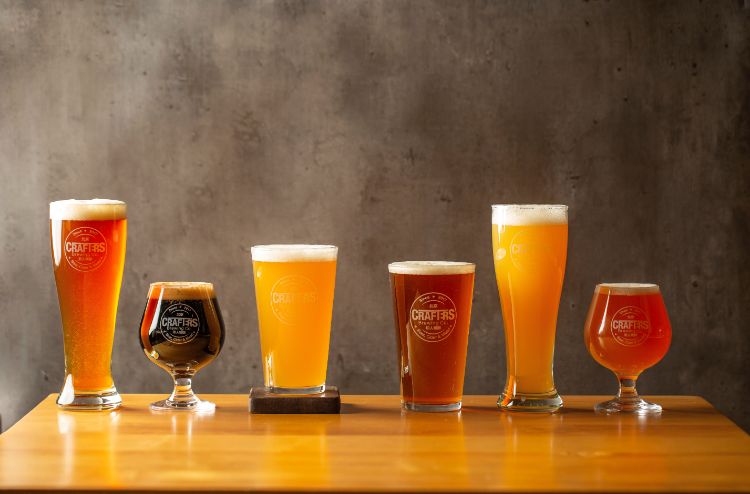 A selection Of Craft Beer.