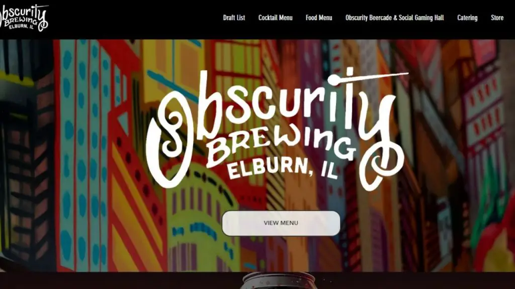 Obscurity Brewing Official Website.