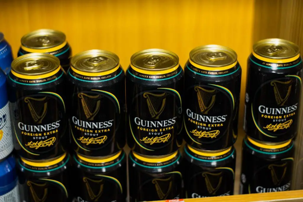 Cans Of Guinness Stout.