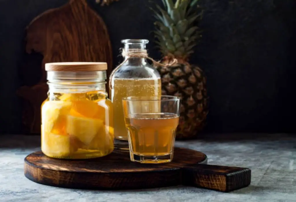 Homemade Pineapple Beer.