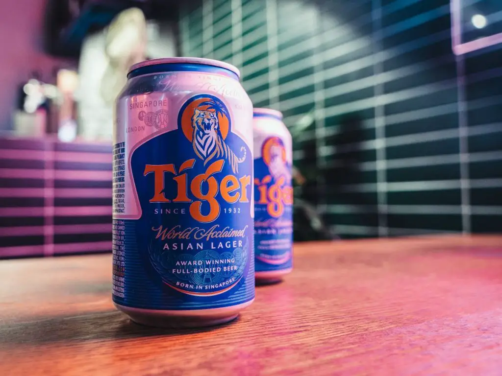 The Tiger Asian Lager Beer Canned.